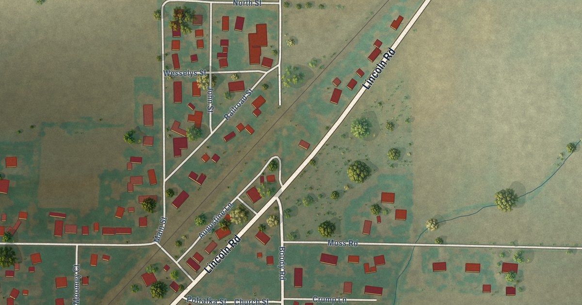 Map of Boody, Illinois in 2026