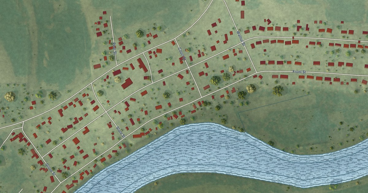 Map of Como, Illinois in 2026