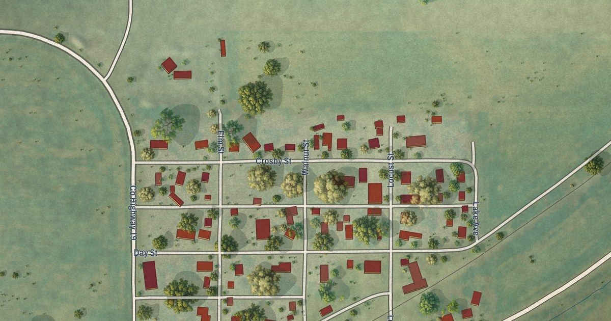 Map of Cornland, Illinois in 2026
