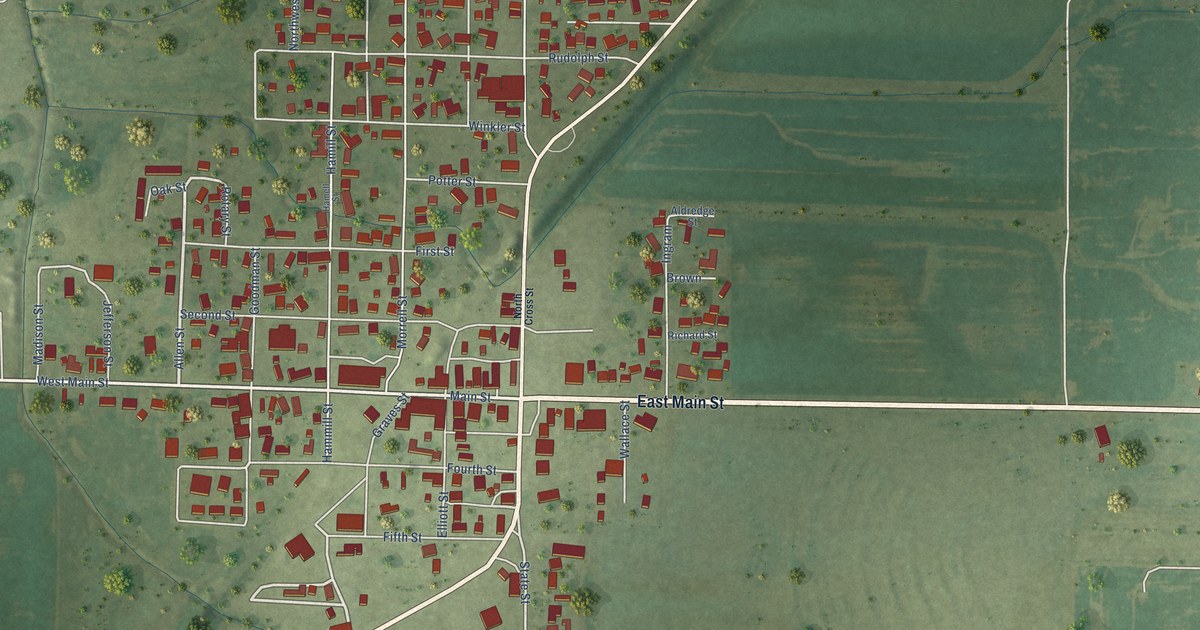 Map of Crossville, Illinois in 2026