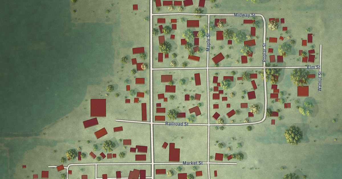 Map of Elliott, Illinois in 2026
