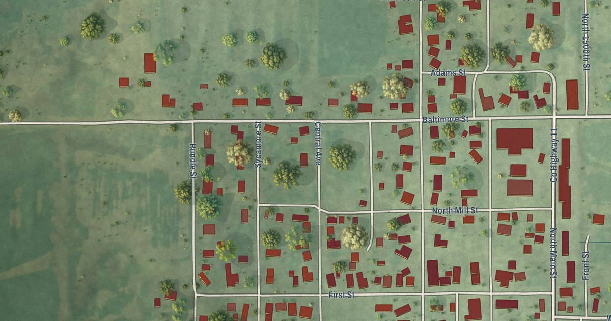 Map of Flat Rock, Illinois in 2026