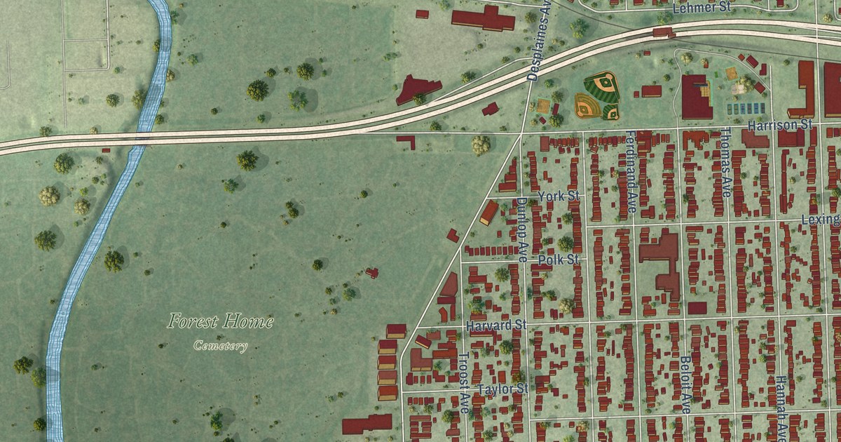 Map of Forest Park, Illinois in 2026