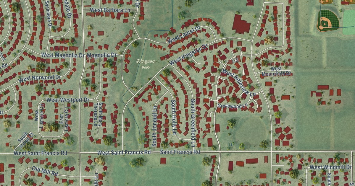 Map of Frankfort Square, Illinois in 2026