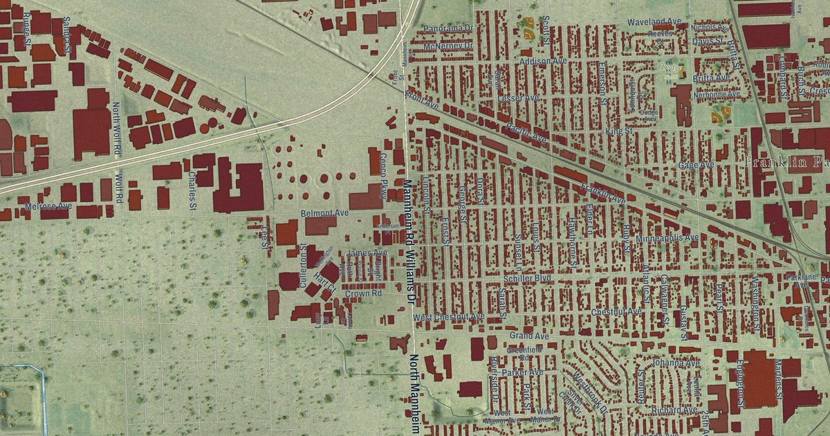 Map of Franklin Park, Illinois in 2026