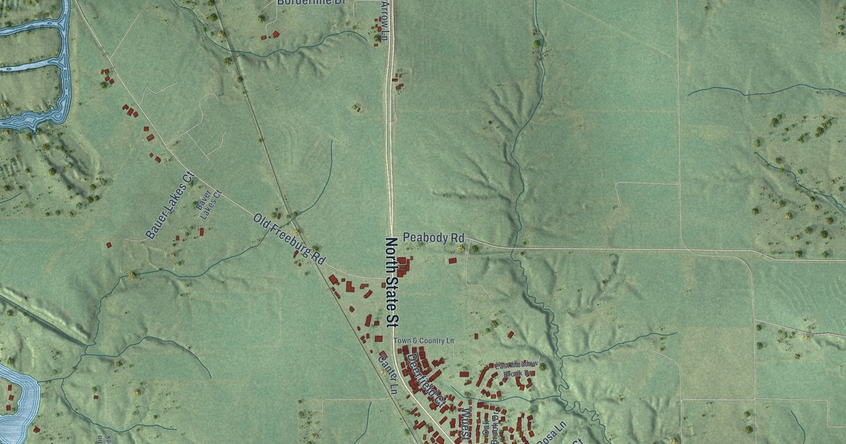Map of Freeburg, Illinois in 2026