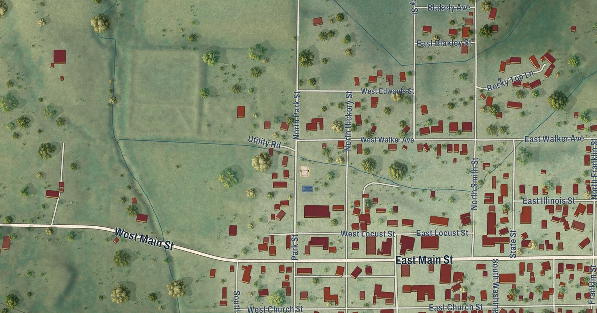 Map of Galatia, Illinois in 2026