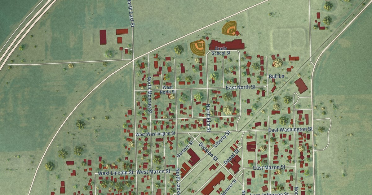 Map of Gardner, Illinois in 2026