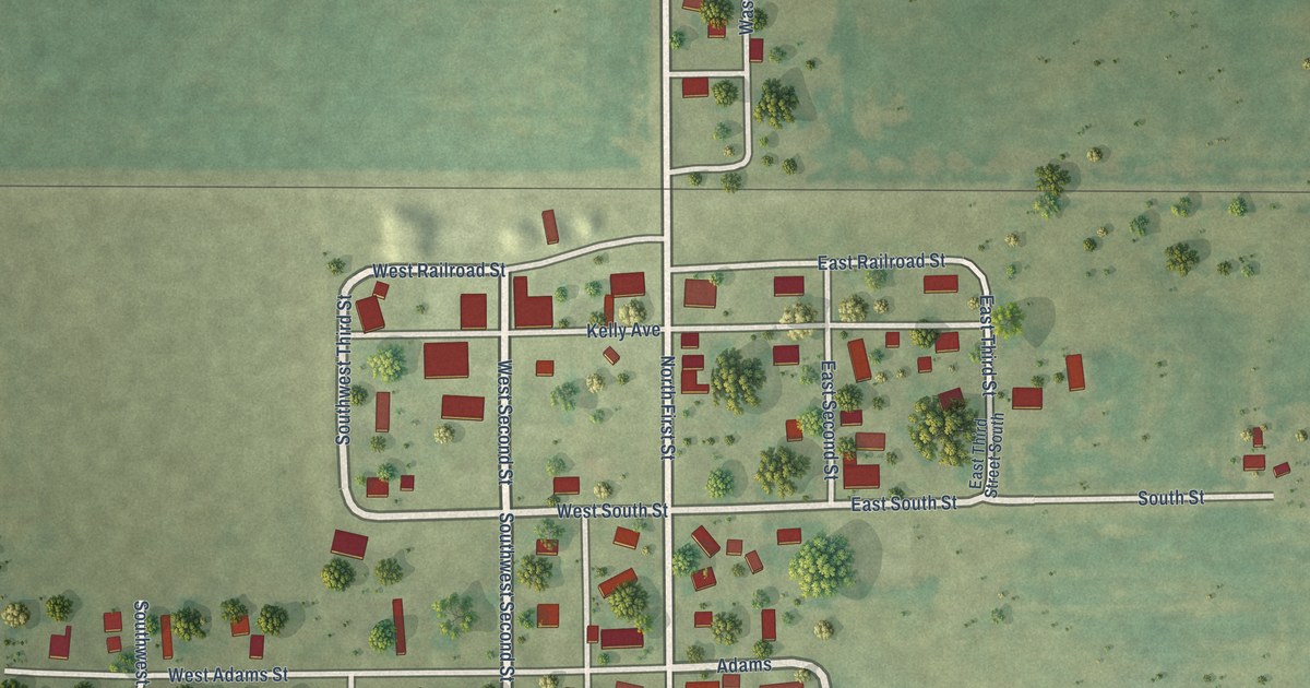 Map of Garrett, Illinois in 2026