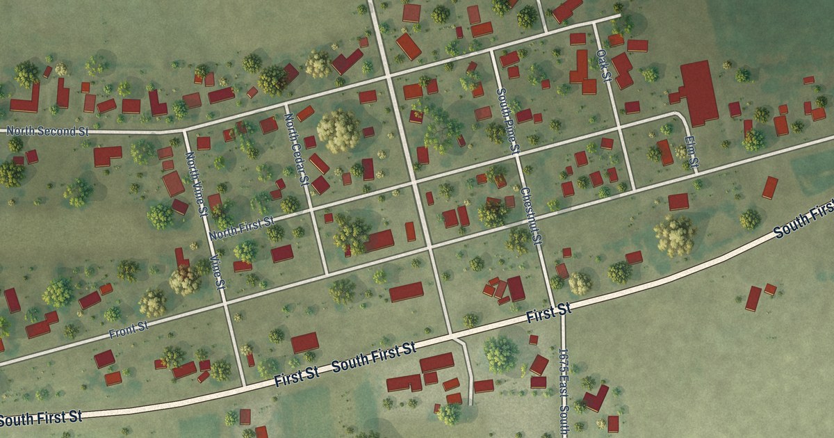 Map of Gays, Illinois in 2026
