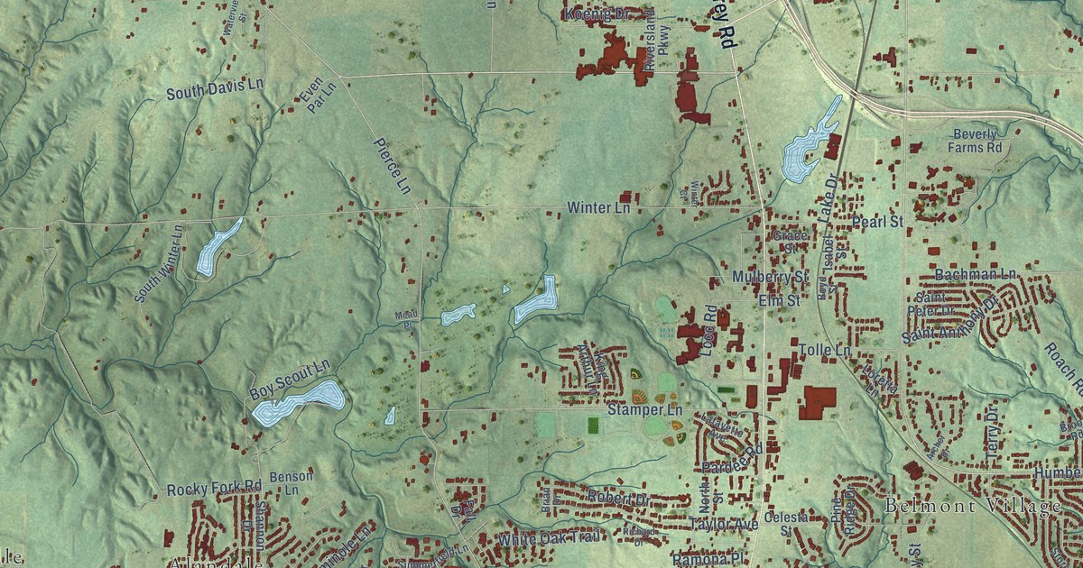 Map of Godfrey, Illinois in 2026