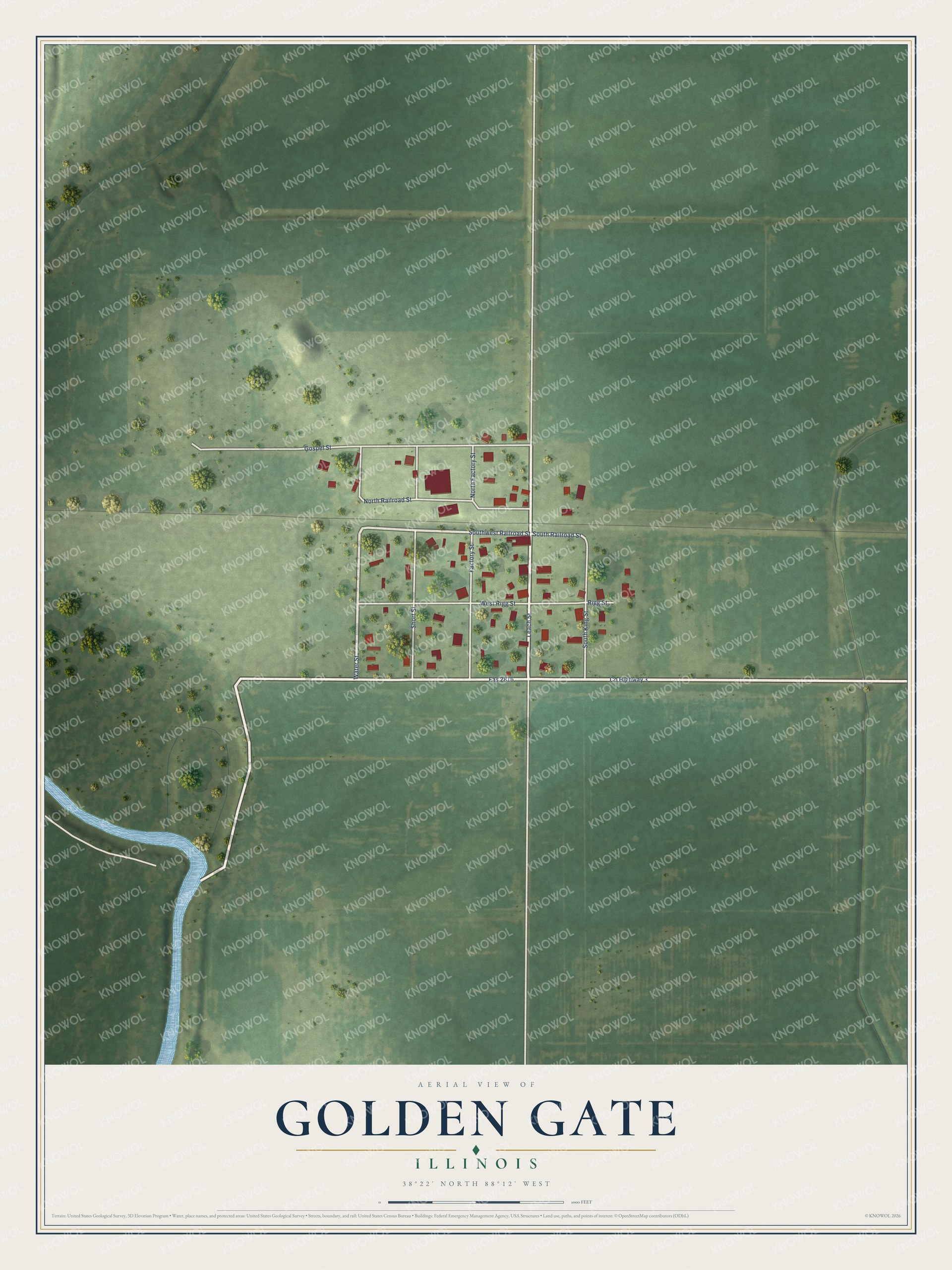 Watermarked full-map preview of Golden Gate, Illinois