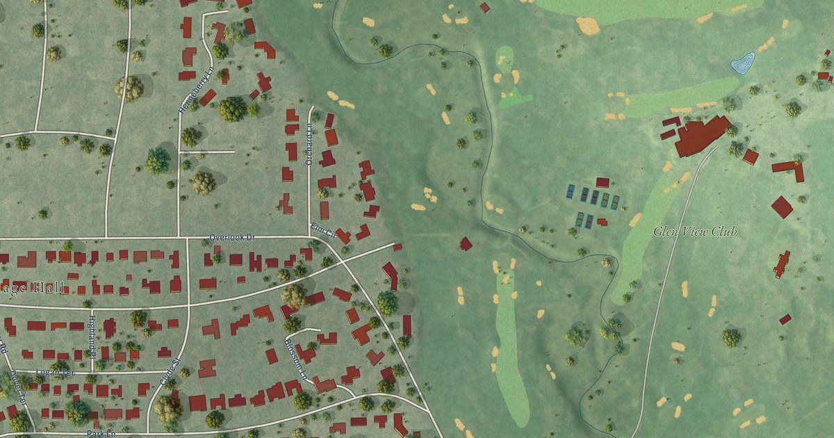 Map of Golf, Illinois in 2026