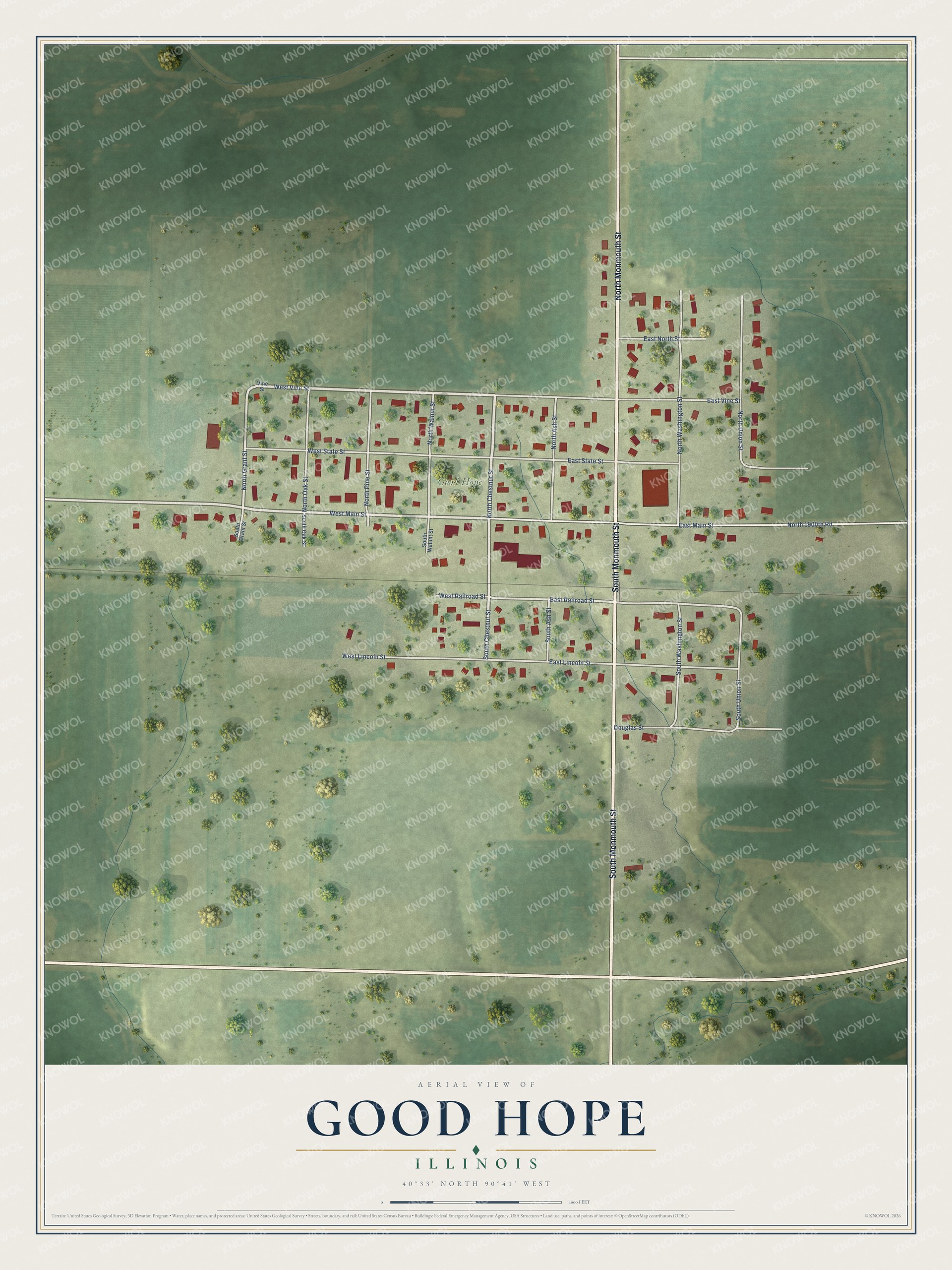 Watermarked full-map preview of Good Hope, Illinois