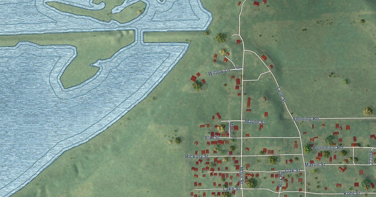 Map of Goofy Ridge, Illinois in 2026