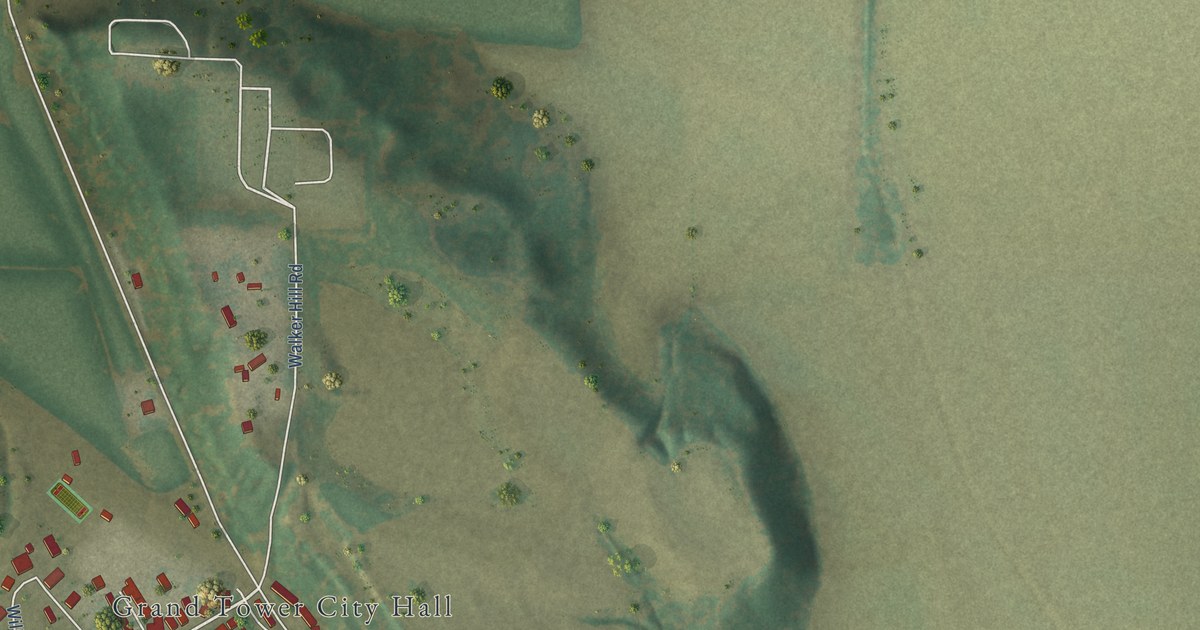 Map of Grand Tower, Illinois in 2026