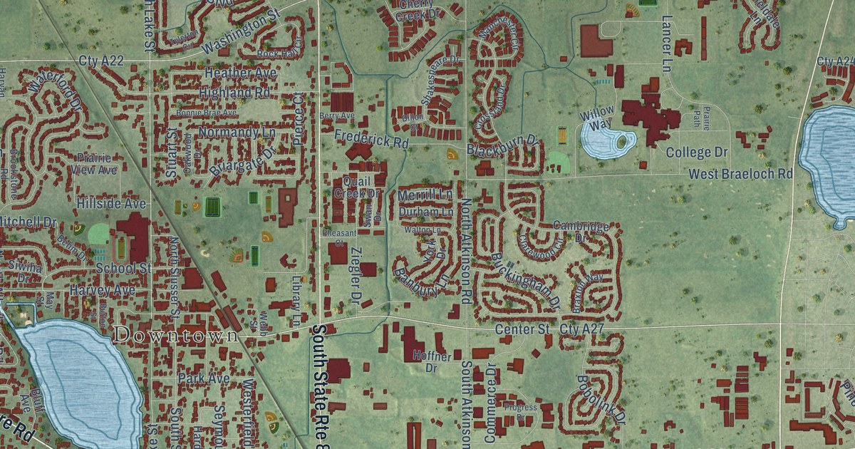 Map of Grayslake, Illinois in 2026