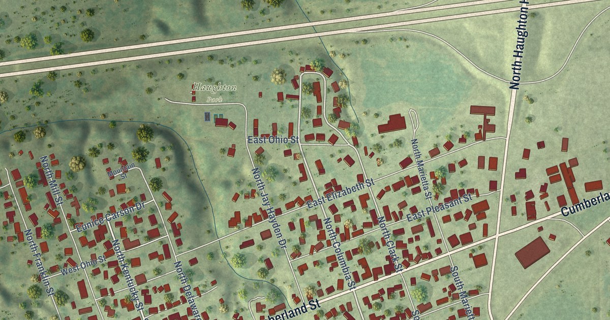 Map of Greenup, Illinois in 2026
