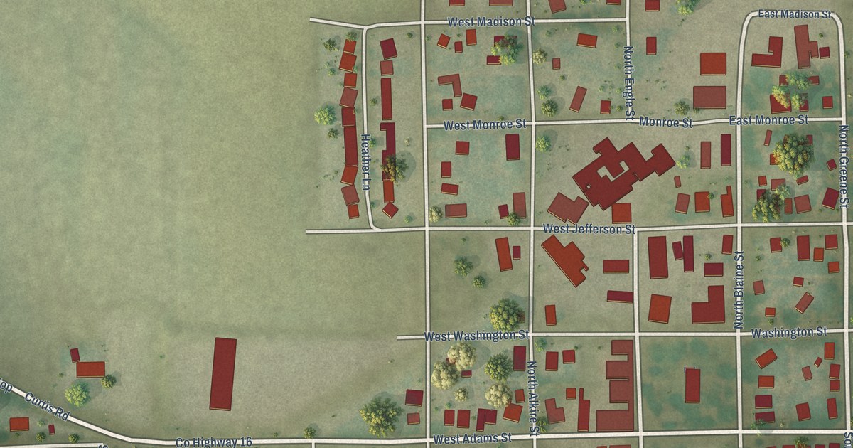 Map of Greenview, Illinois in 2026