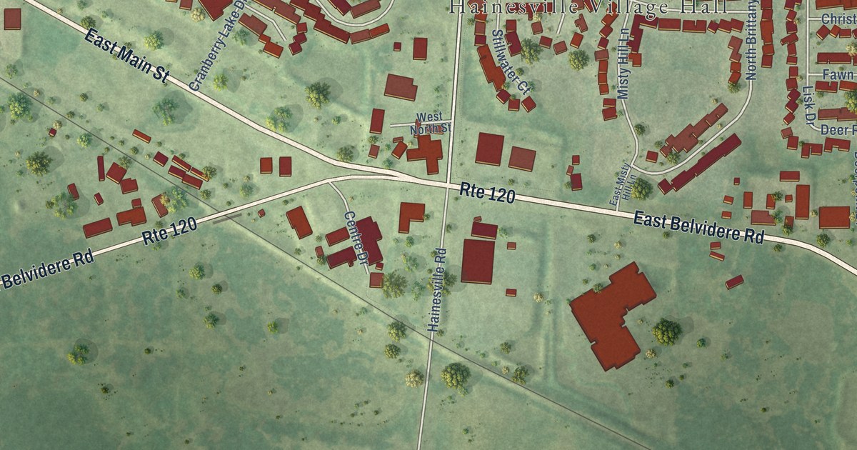 Map of Hainesville, Illinois in 2026