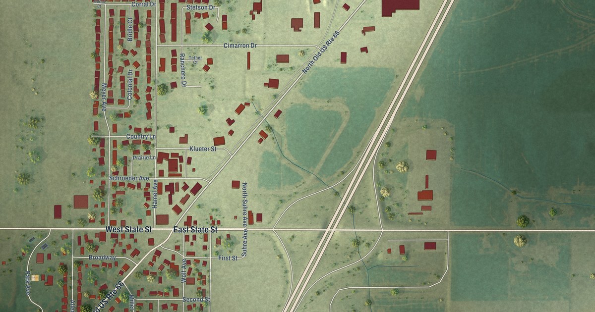 Map of Hamel, Illinois in 2026