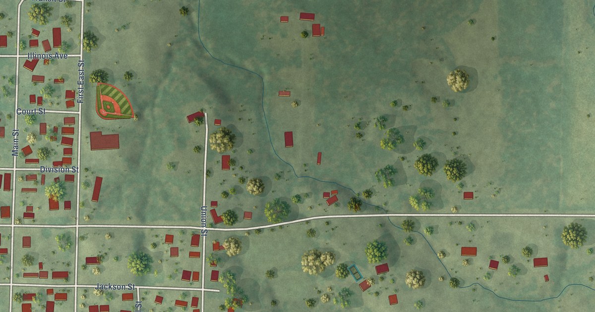 Map of Hanaford, Illinois in 2026
