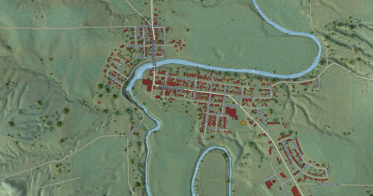 Map of Hanover, Illinois in 2026