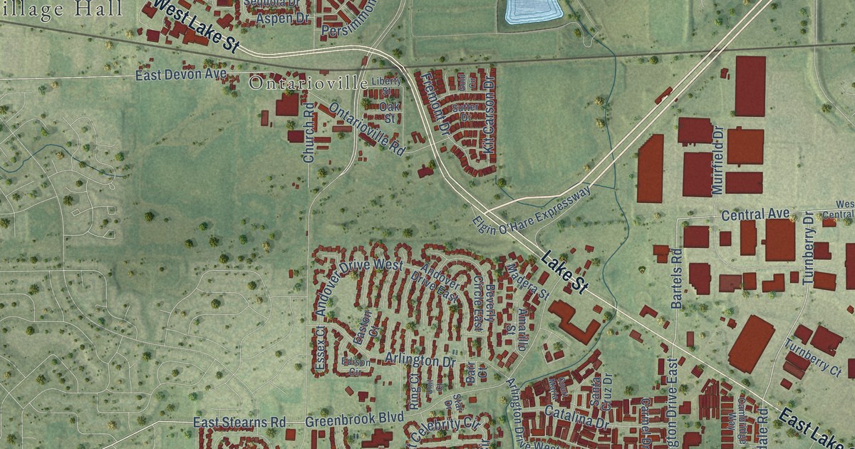Map of Hanover Park, Illinois in 2026
