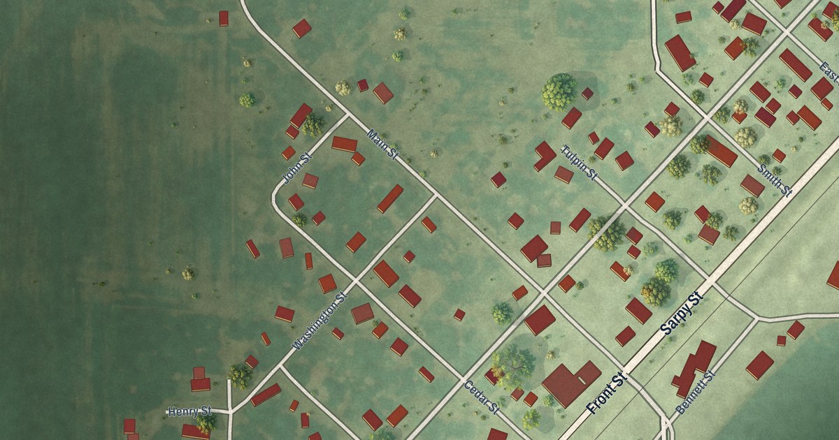 Map of Harvel, Illinois in 2026