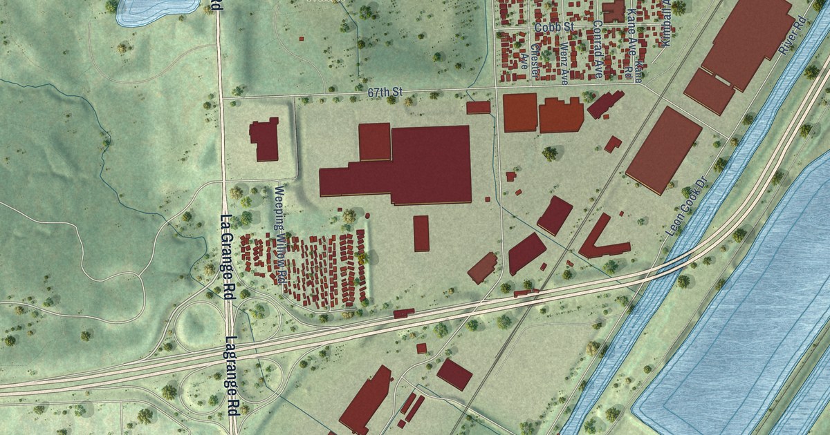 Map of Hodgkins, Illinois in 2026