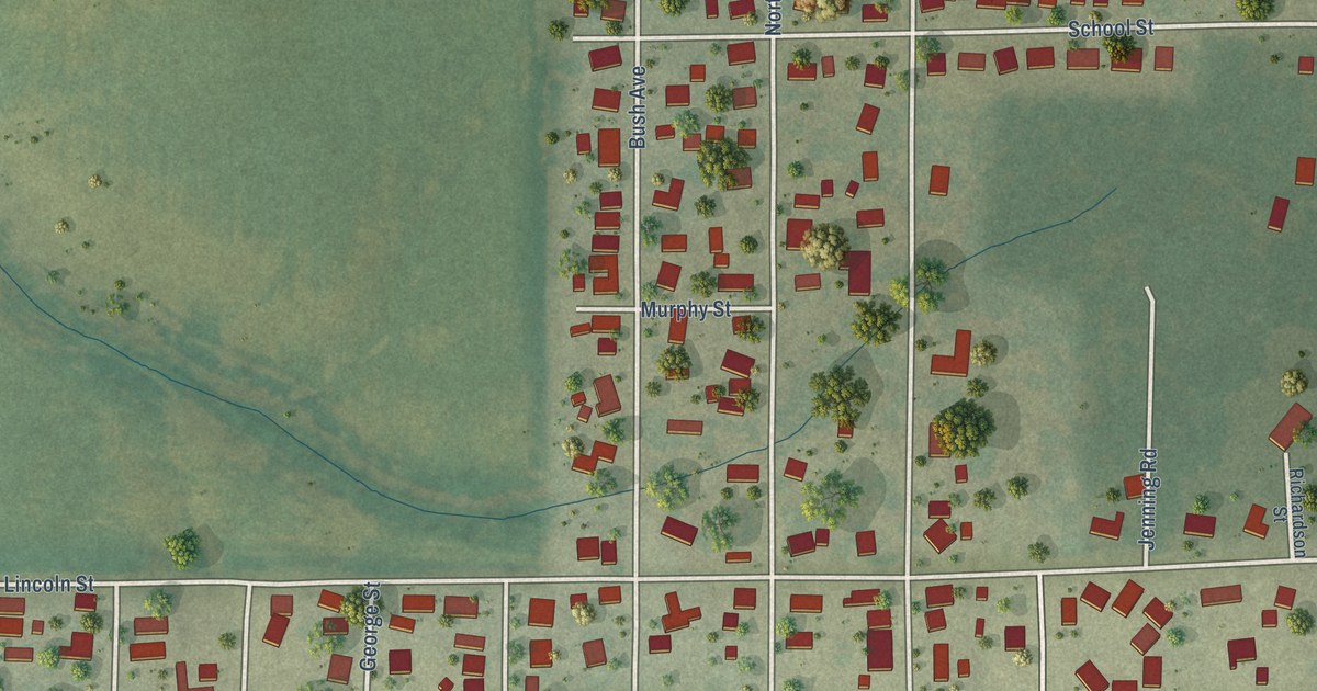 Map of Hurst, Illinois in 2026