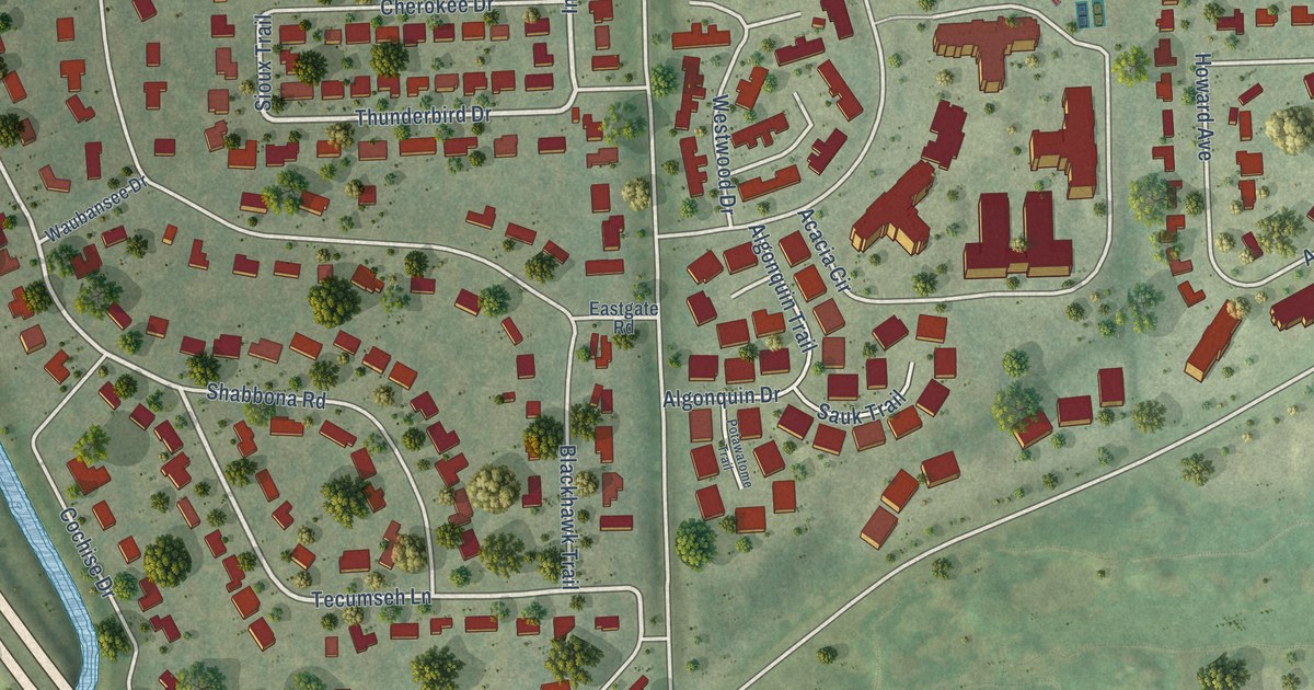 Map of Indian Head Park, Illinois in 2026