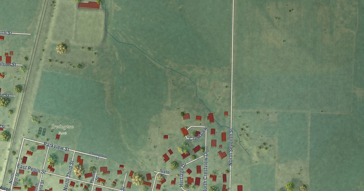 Map of Irvington, Illinois in 2026