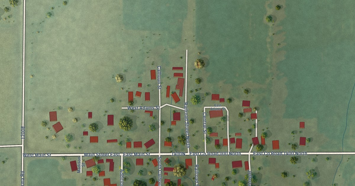 Map of Janesville, Illinois in 2026