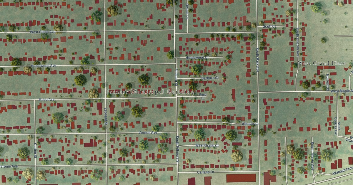 Map of Jerome, Illinois in 2026