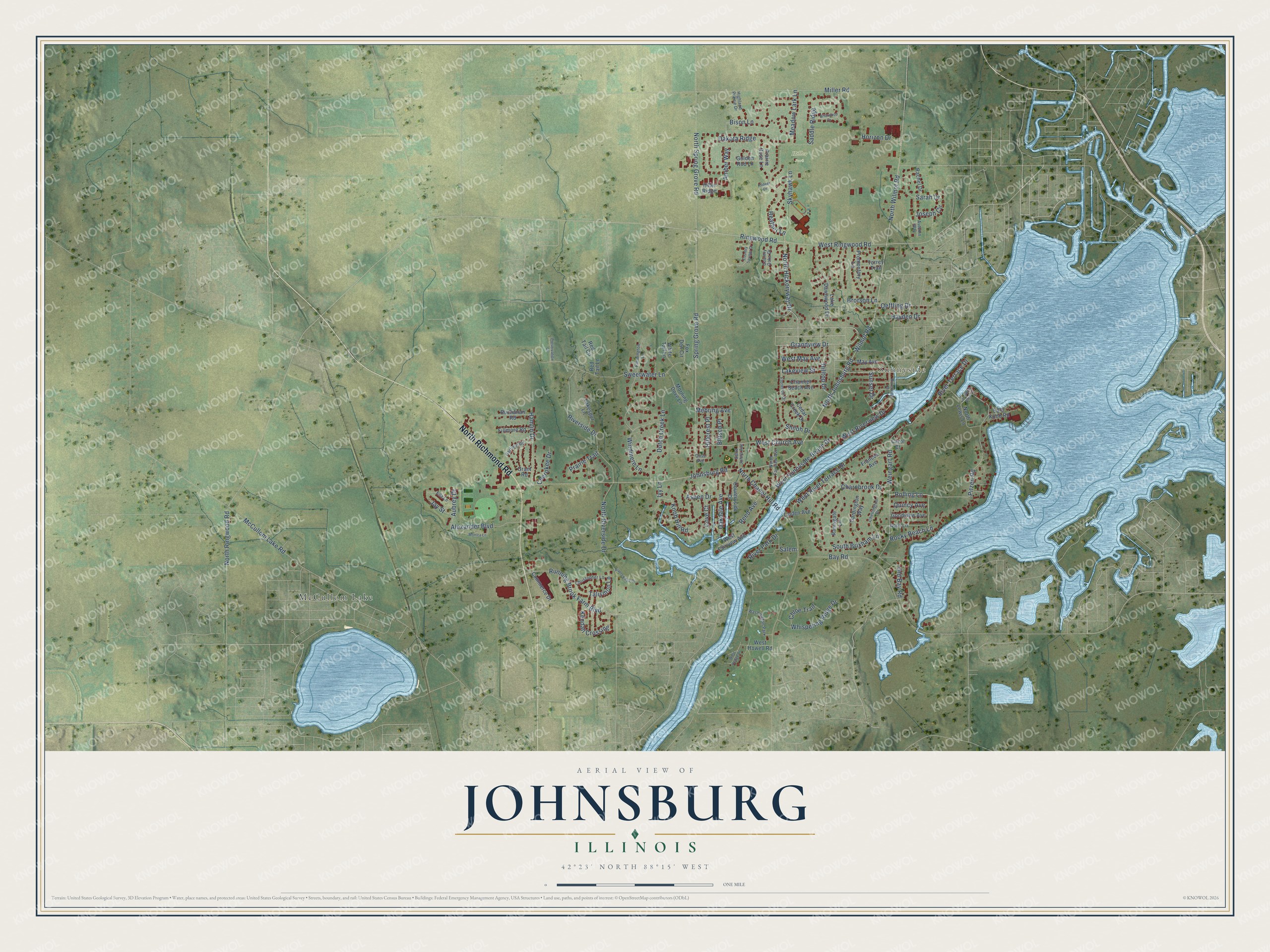 Watermarked full-map preview of Johnsburg, Illinois