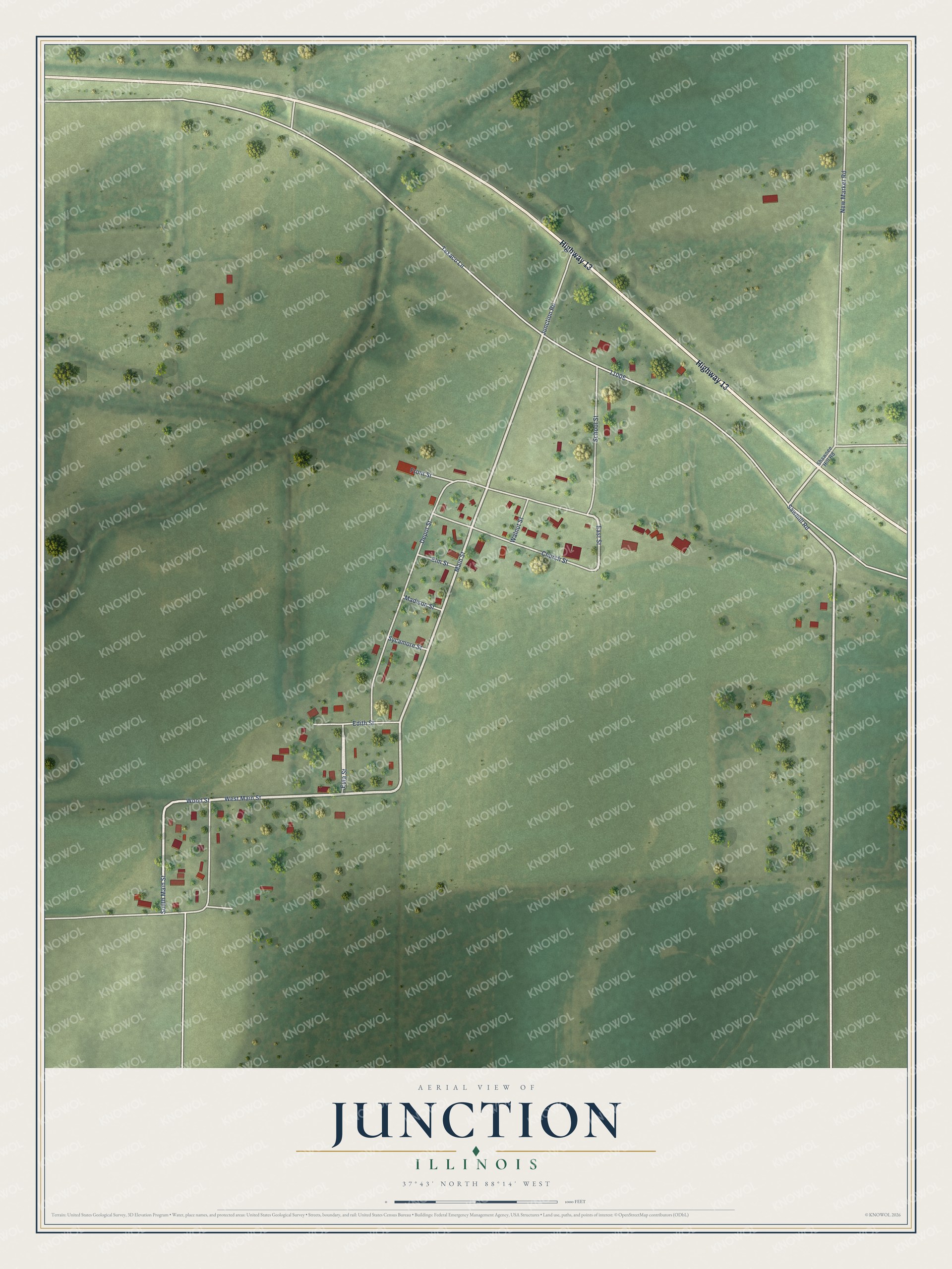 Watermarked full-map preview of Junction, Illinois