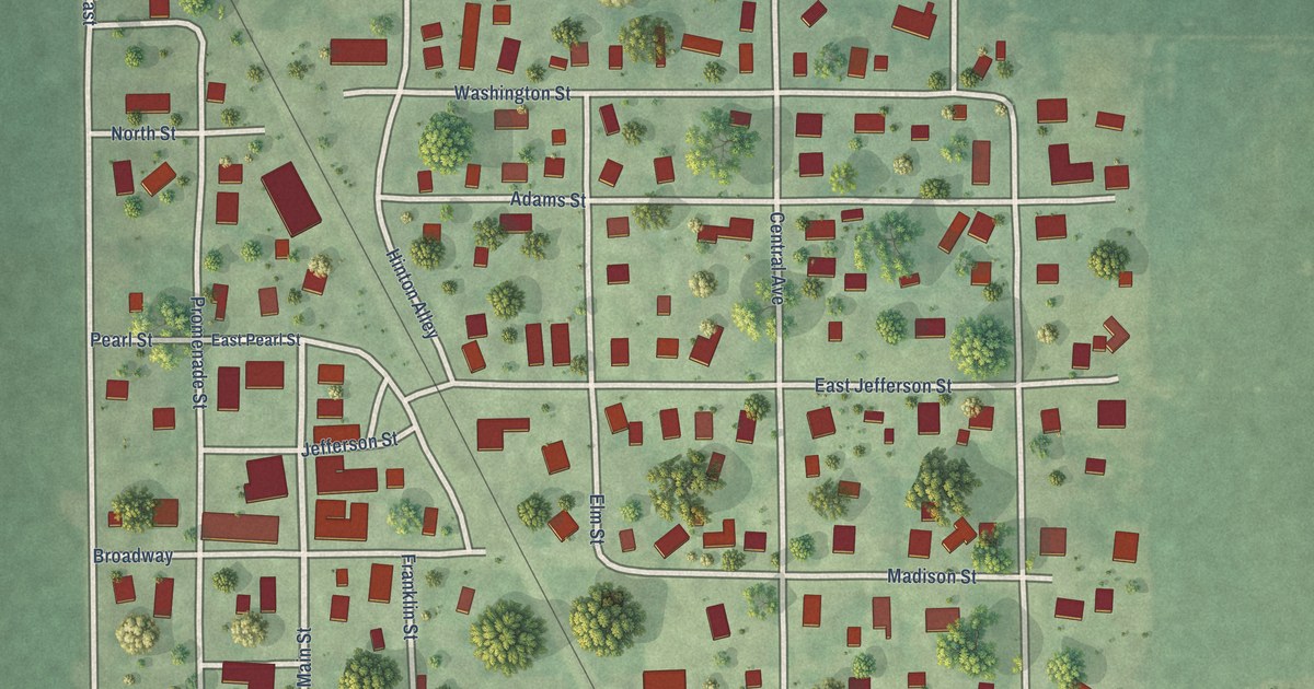 Map of Kane, Illinois in 2026