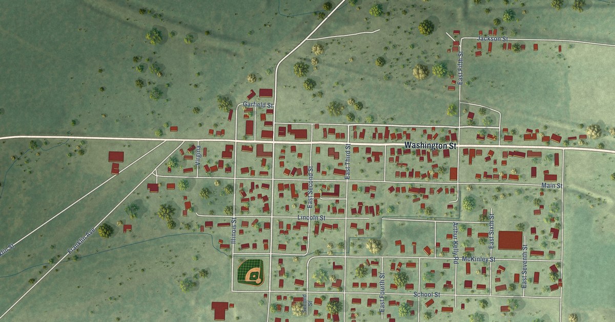 Map of Karnak, Illinois in 2026