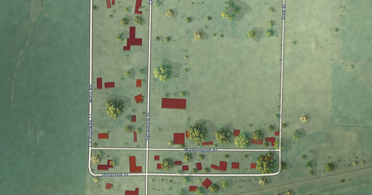 Map of Keenes, Illinois in 2026