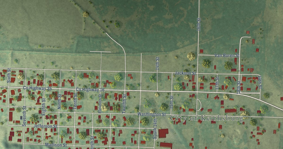 Map of Keithsburg, Illinois in 2026