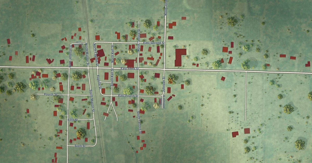 Map of Kell, Illinois in 2026
