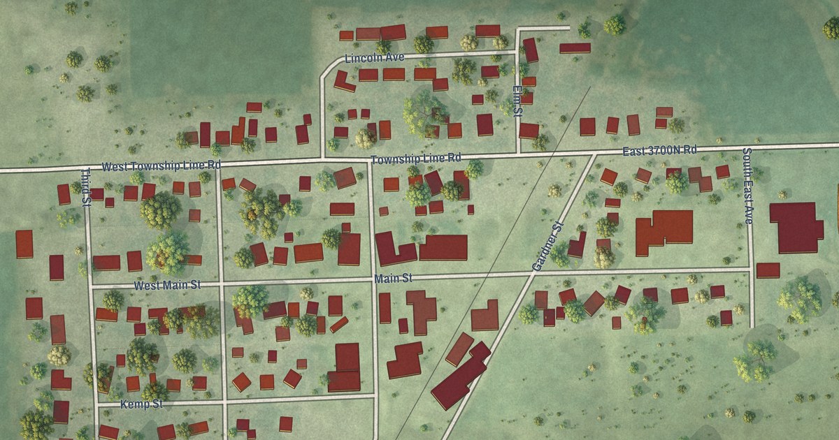 Map of Kempton, Illinois in 2026