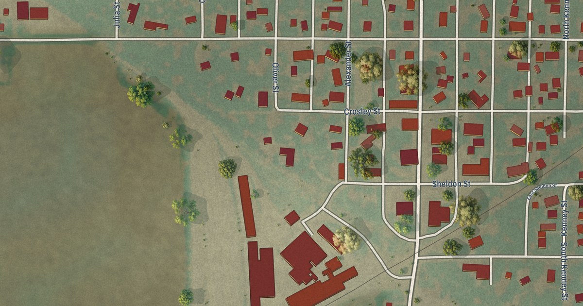 Map of Kenney, Illinois in 2026