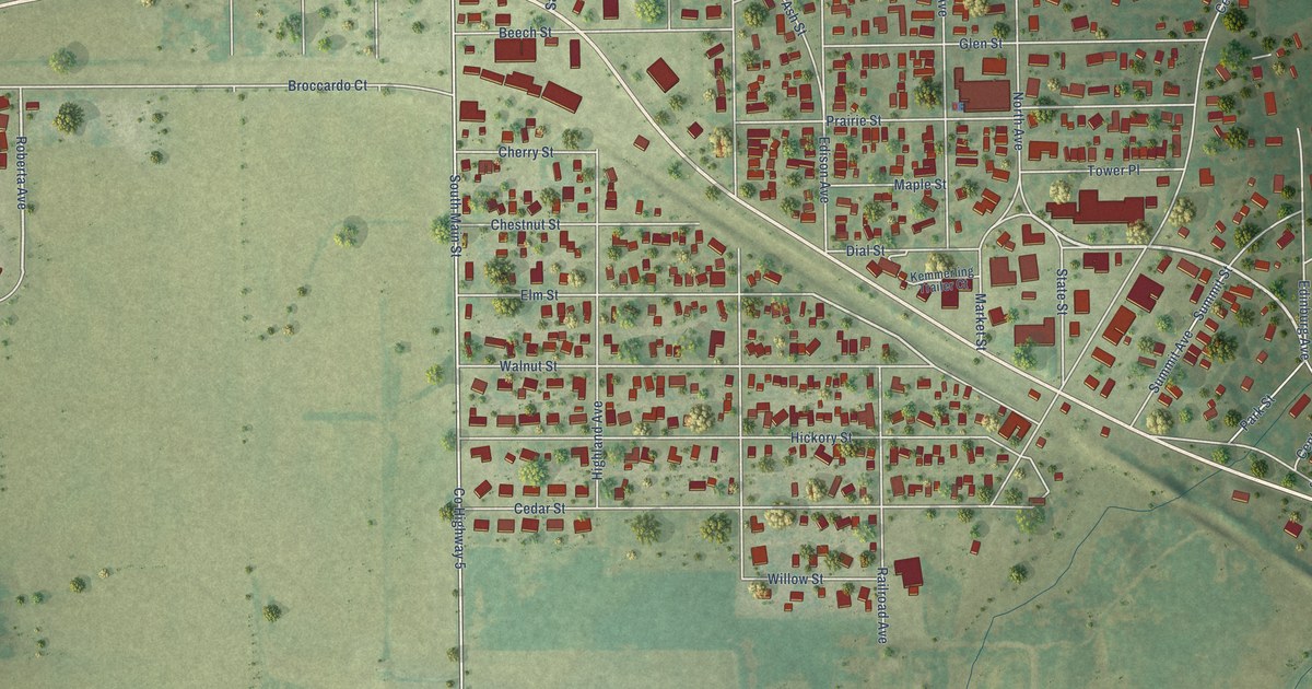 Map of Kincaid, Illinois in 2026