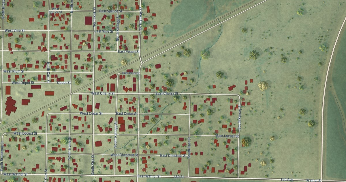 Map of Kirkwood, Illinois in 2026