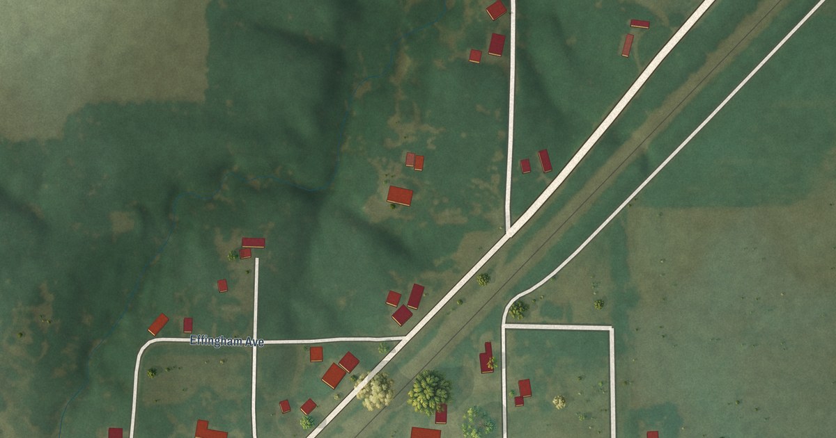 Map of La Clede, Illinois in 2026