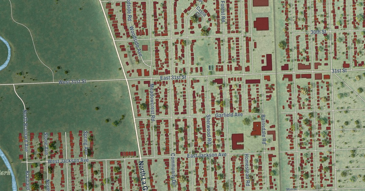 Map of La Grange Park, Illinois in 2026