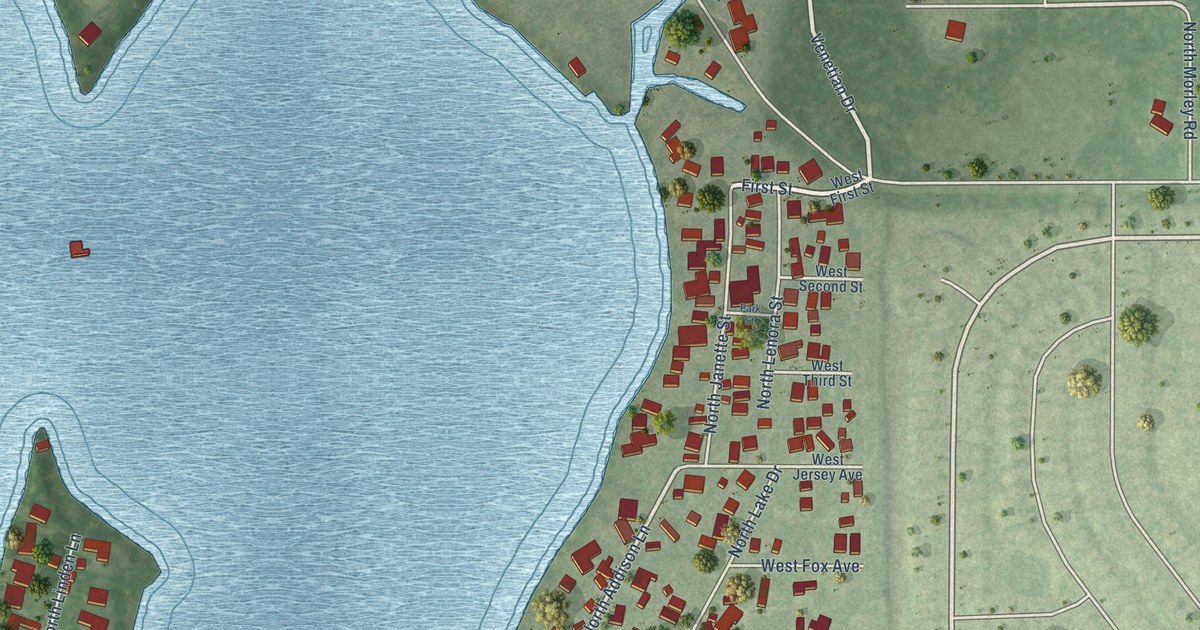 Map of Lake Catherine, Illinois in 2026