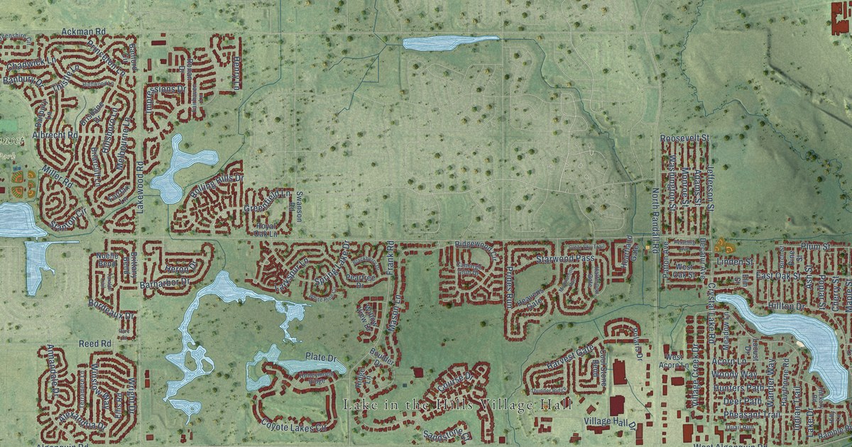 Map of Lake in the Hills, Illinois in 2026